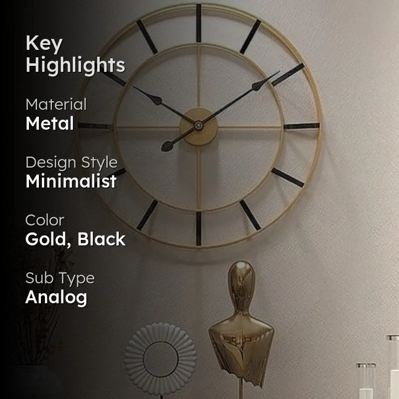 Minoro Analog Wall Clock media 2