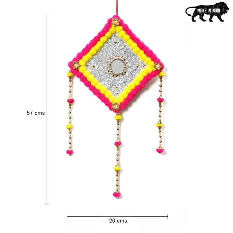 Lozenge Festive Latkan - Yellow & Pink media 3