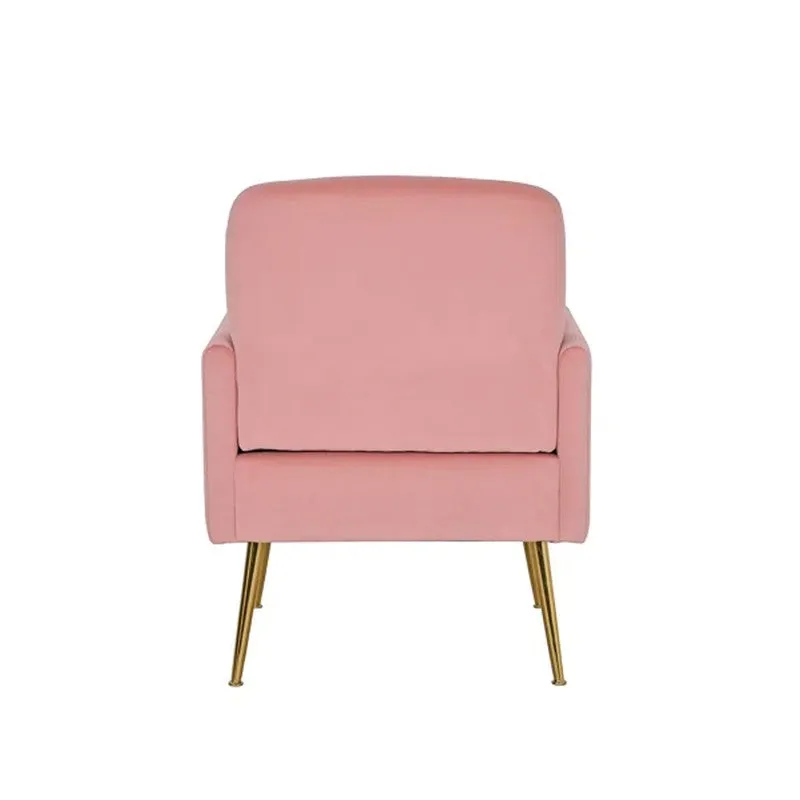Serenza Neem Wood Accent Chair - Pink media 5