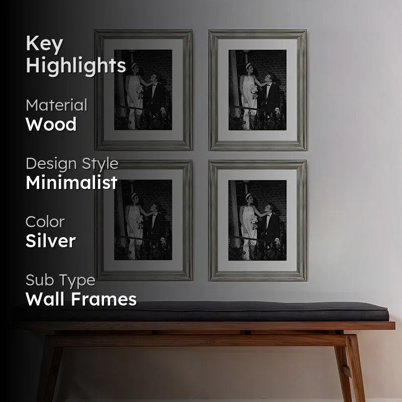 Treega Photo Frame (Silver) - Set Of Four media 2