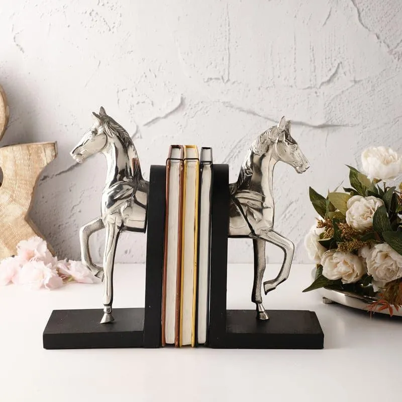 Stallion Grace Bookend (Silver) - Set Of Two media 1