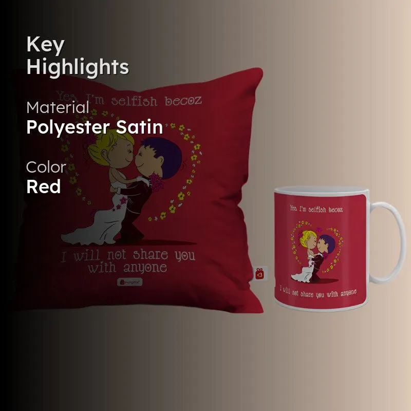 Love Vows Cushion Cover & Mug (300 ML) - Two Piece Set media 2