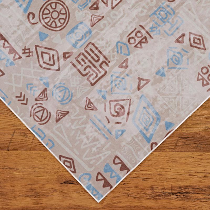 Silmarillion Abstract Polyester Anti-Skid Carpet - Beige media 5