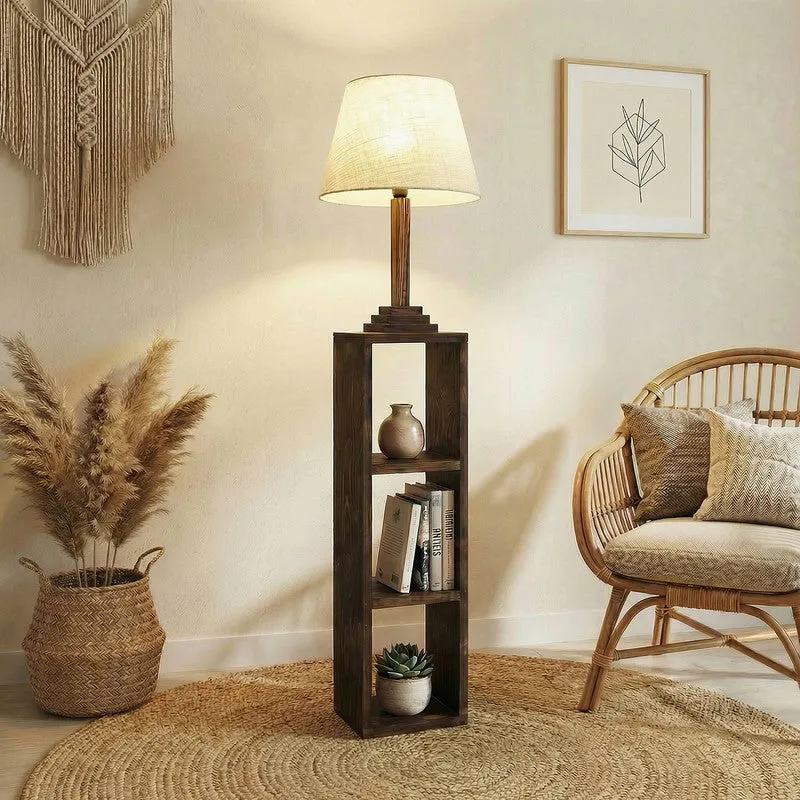 Deluzio Shelf Floor Lamp media 1