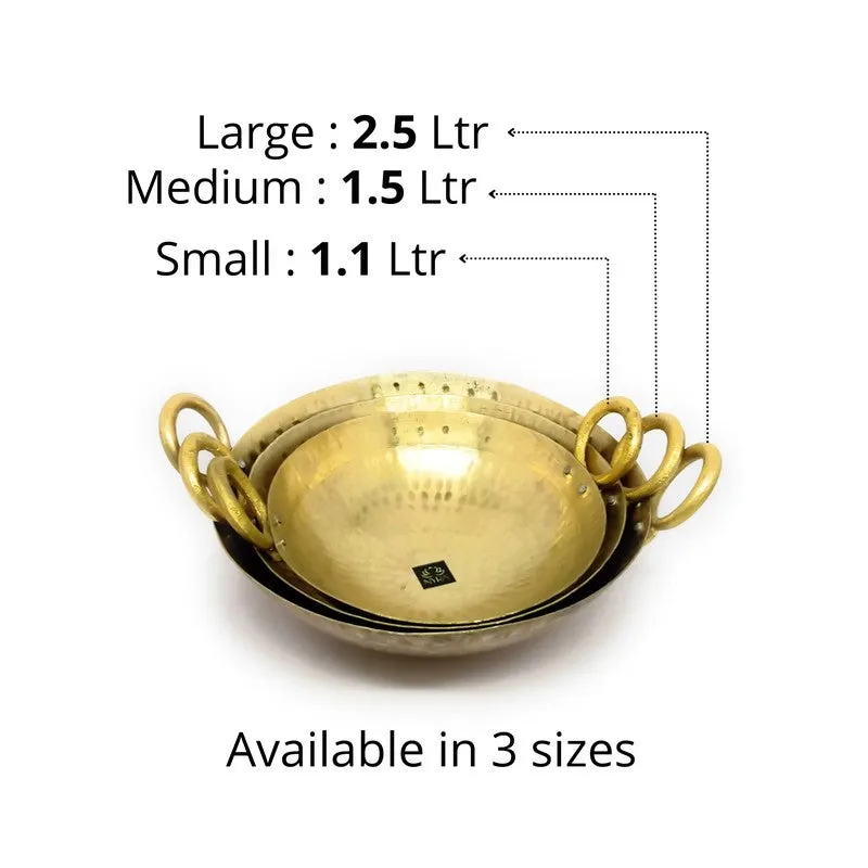 TadkaPro Heavy Duty Brass Kadhai - 1100 mL media 10