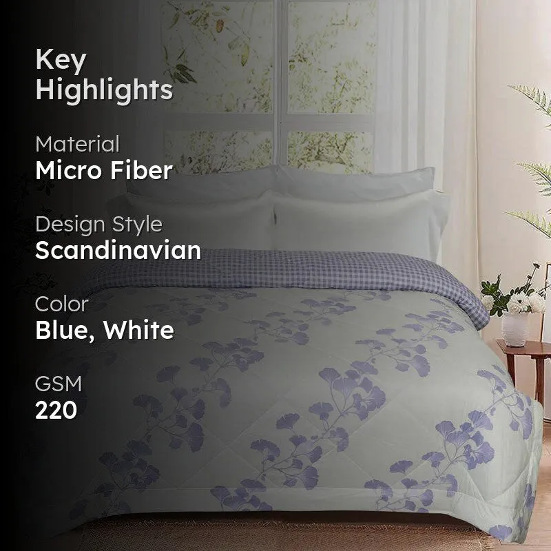Arlet Floral Cotton Reversible Comforter - 220 GSM media 2