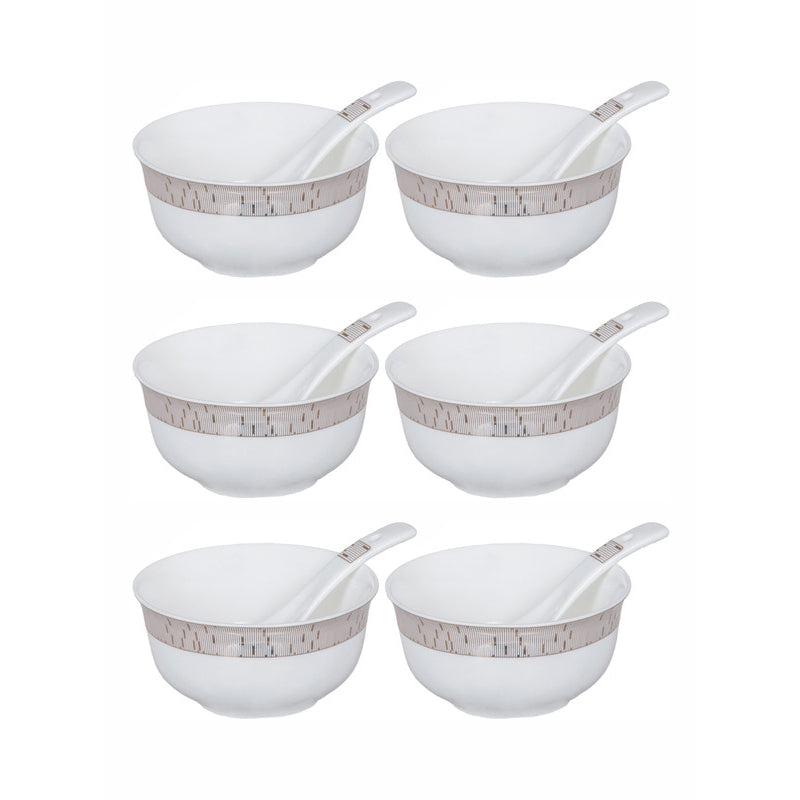 Calypo Serving Bowl With Spoon (280 ML) - Twelve Piece Set media 4