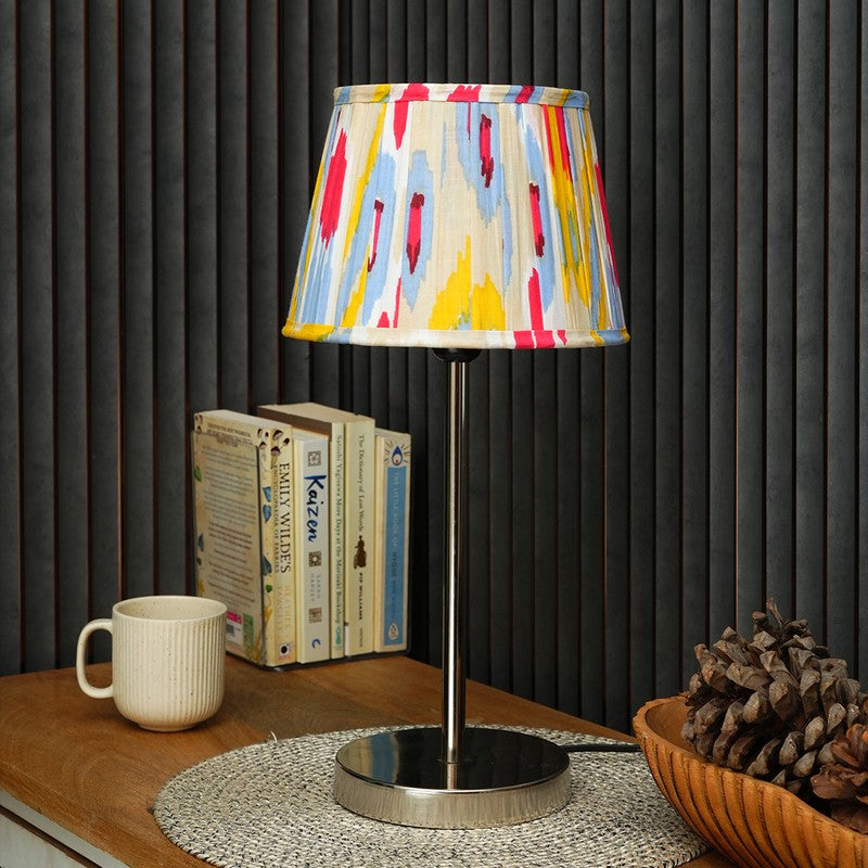 Arcadian Bloom Metal Base Cotton Table Lamp - Multicolor media 3