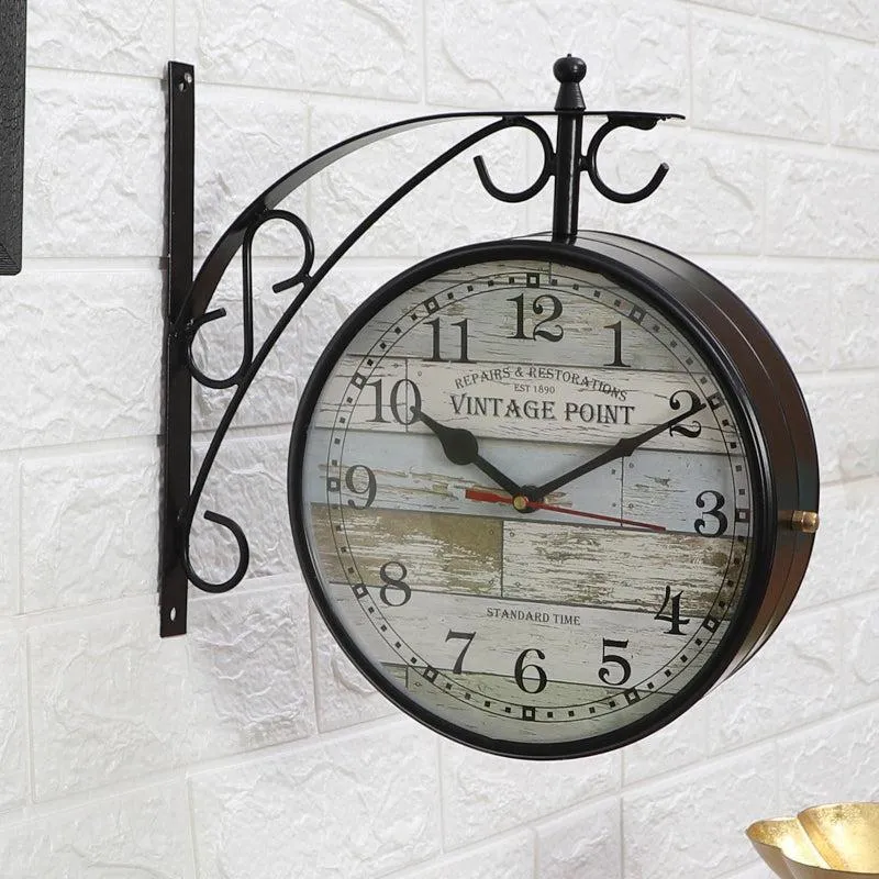 Abstract Double Sided Station Clock media 1