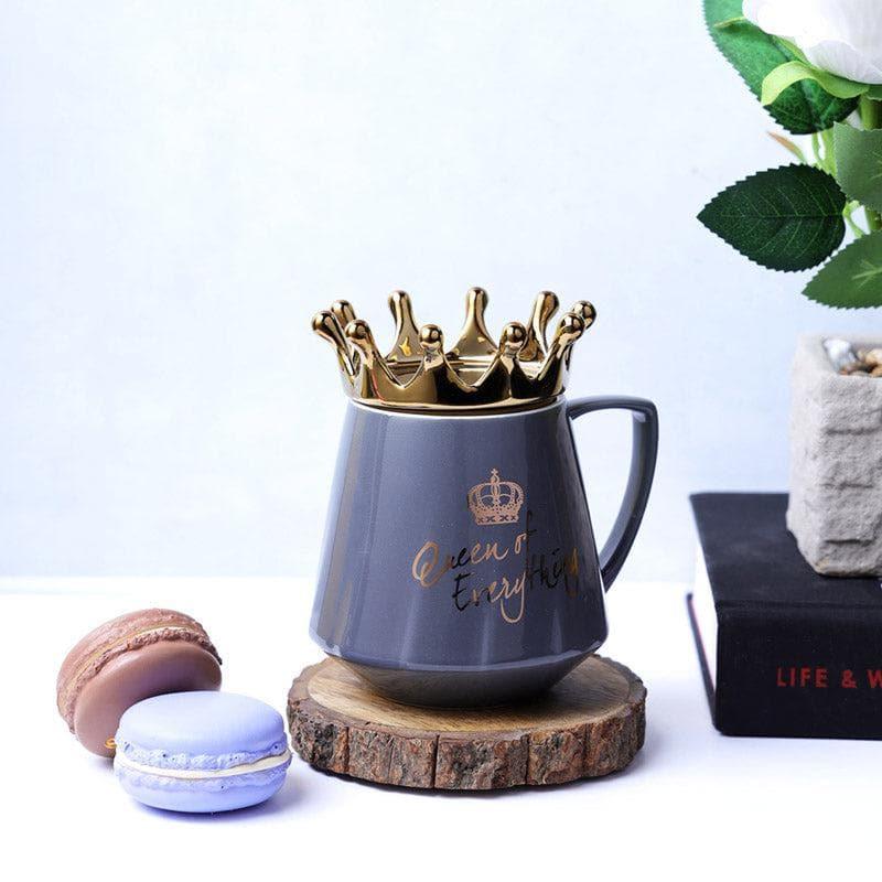 Queen Ceramic Coffee Mug (400 mL) - Blue media 3