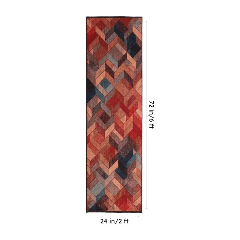 Chevron Nylon Runner Rug media 8