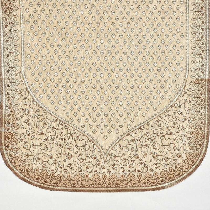 Petite Leaves Chenille Sofa Cover - Beige media 7