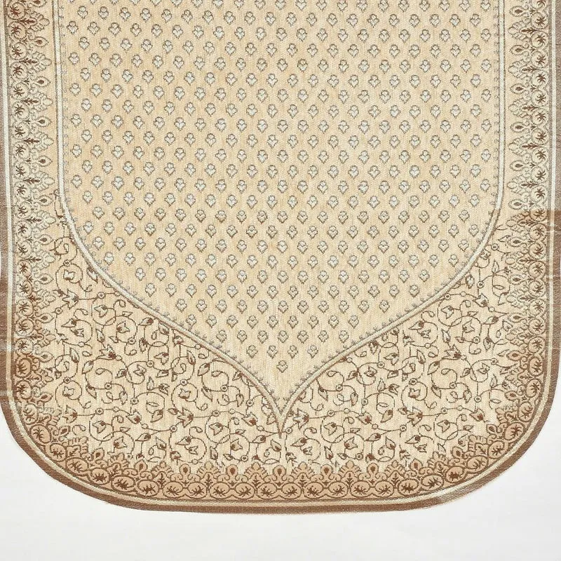 Petite Leaves Chenille Sofa Cover - Beige media 7
