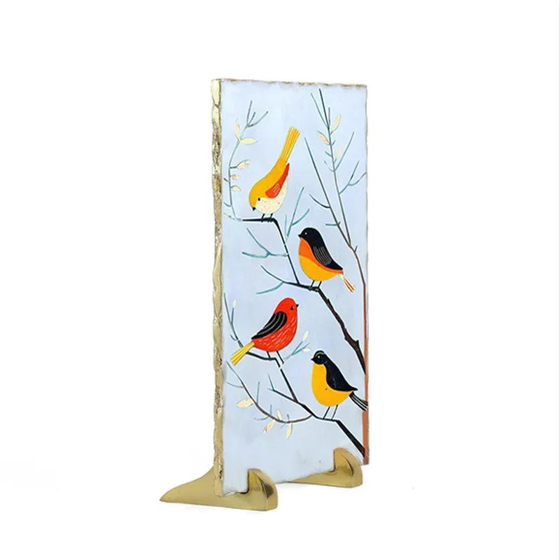 Songbirds on Branchline Marble Showpiece media 4