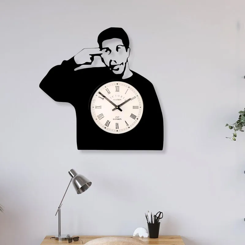Attitude Steel Analog Wall Clock - Black media 1