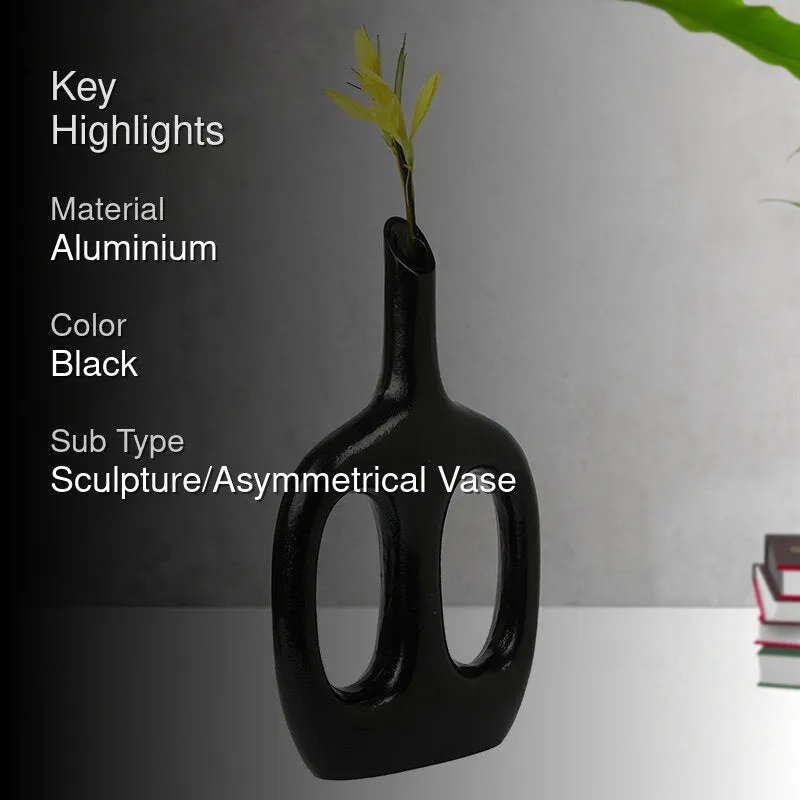 Anzu Aluminium Vase - Black media 2