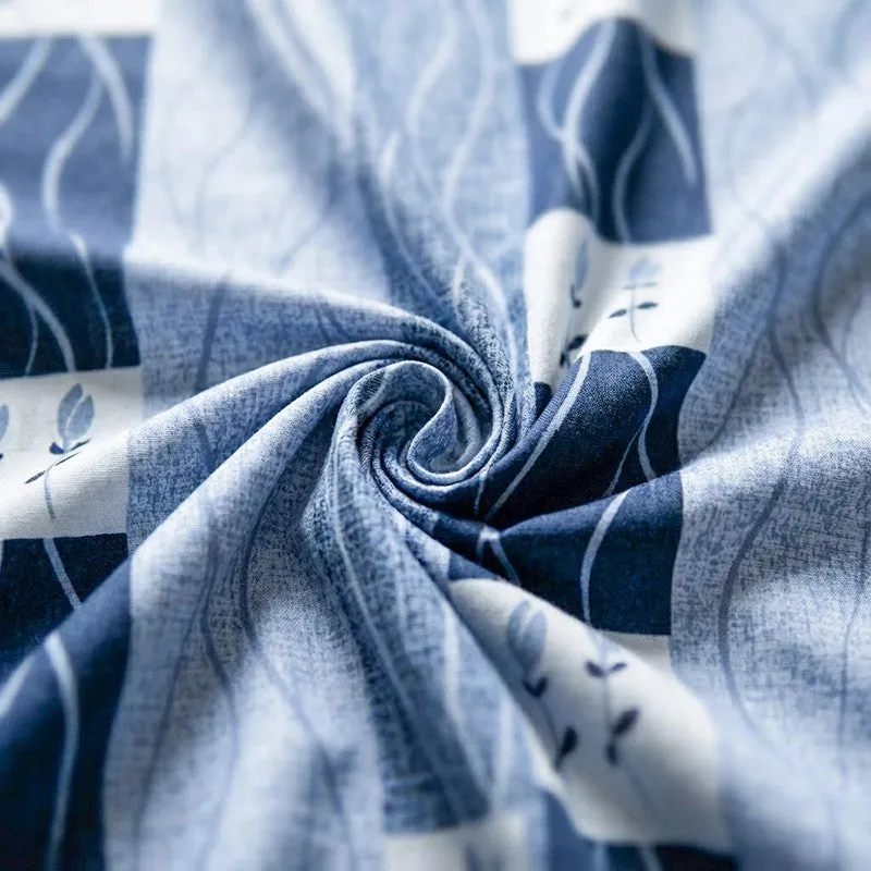 Shirava Wavy Cotton Bedsheet (Grey) - 144 TC media 5