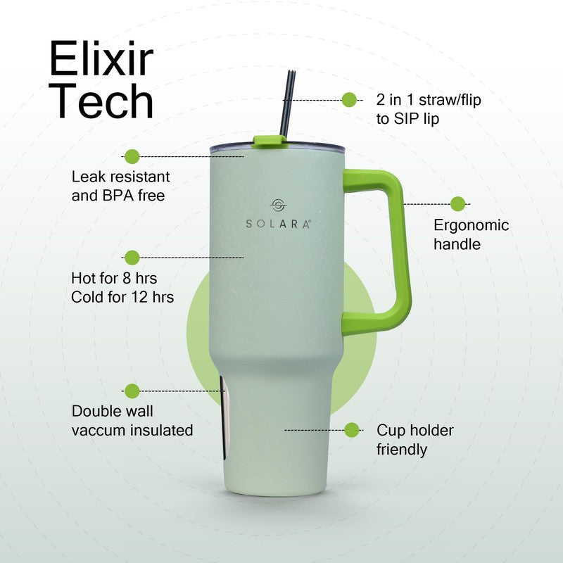 Solara Urban Chill Stainless Steel Tumbler (1200 ML) - Green media 4