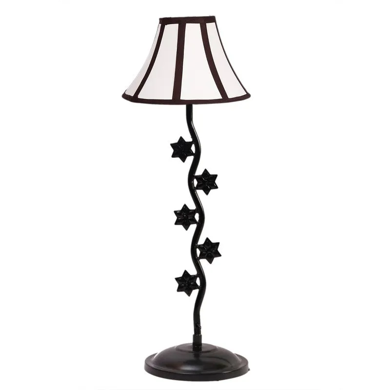 Starviax Cotton Table Lamp With Iron Base - White media 4