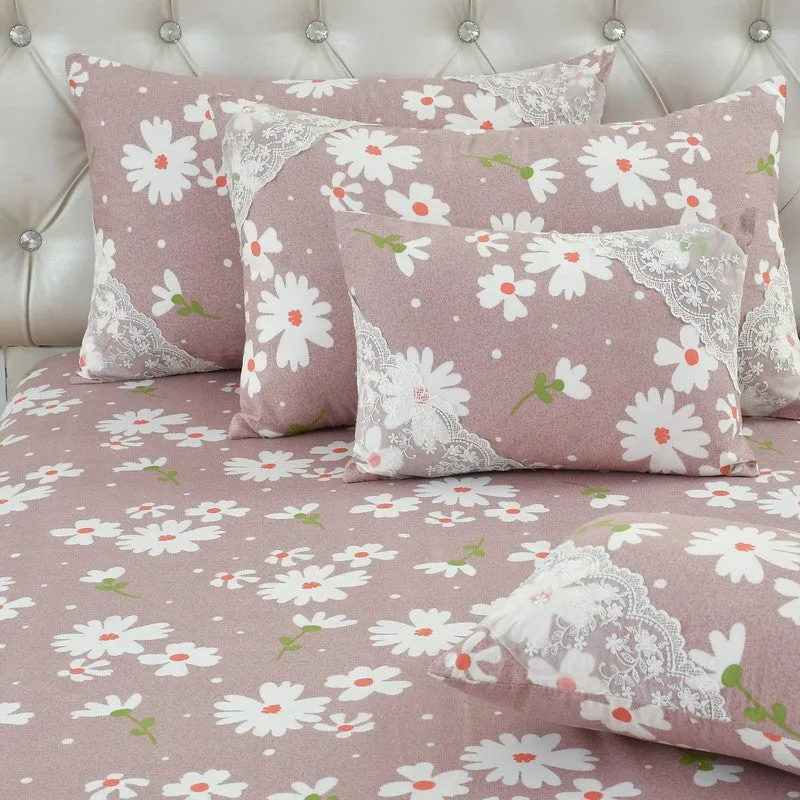 Orchid Dream Bedding Set (Purple) - Five Piece Set media 3