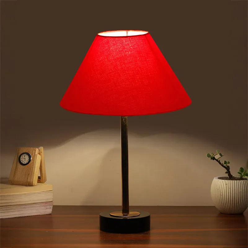 Cotin II Rodin Wooden Table Lamp - Red,Gold,Black media 1