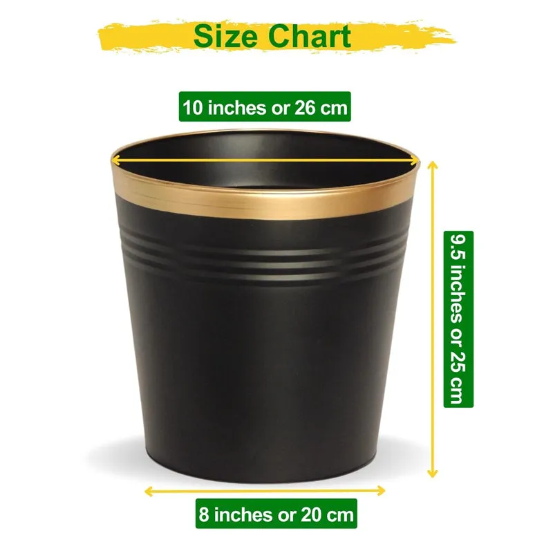 Elno Dola Planter (Black & Gold) - Set Of Three media 6