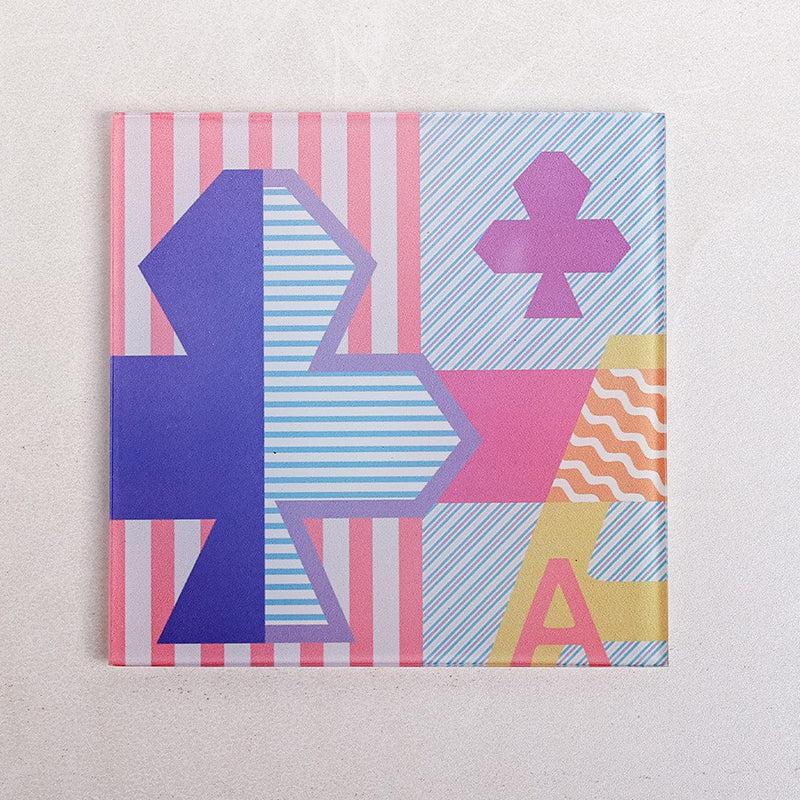 Royal Flush Glass Coaster (Pink) - Set Of Four media 3