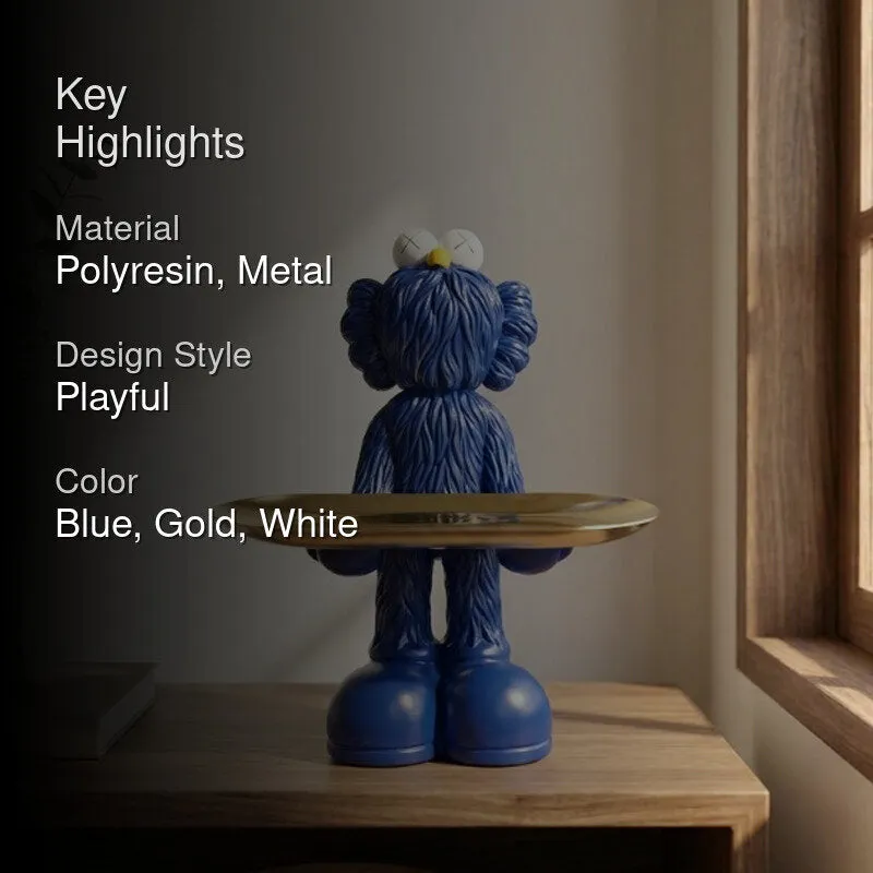 Blue Monster Metal Accent Tray - 2