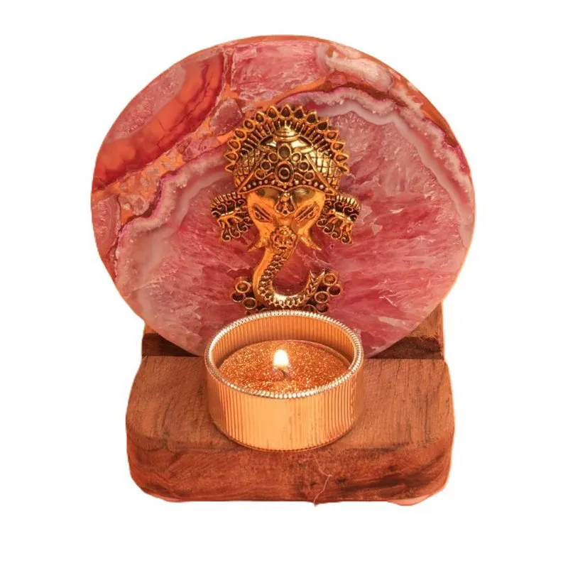 Divine Glow Ganesha Tealight Candle Holder media 5