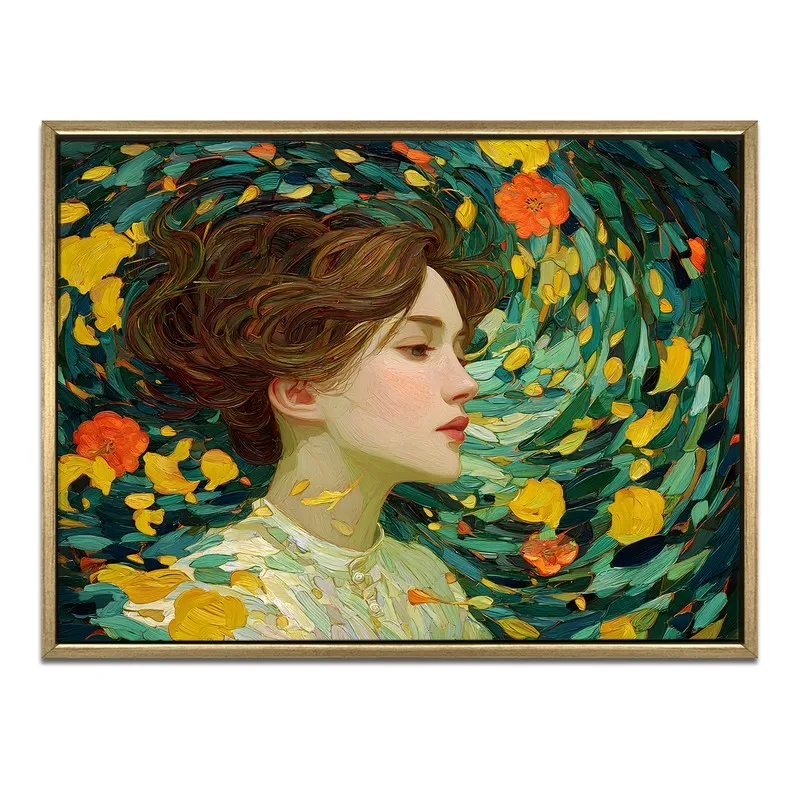 Petal Dreamer Canvas Wall Painting With Frame media 3