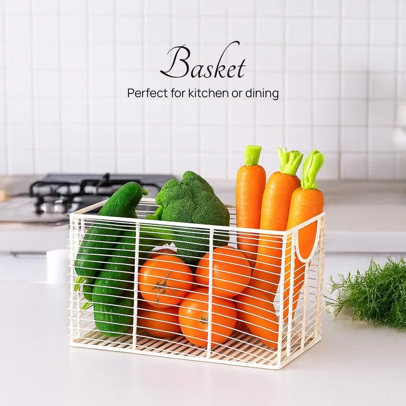Foxy Boxy Mesh Basket - White media 4