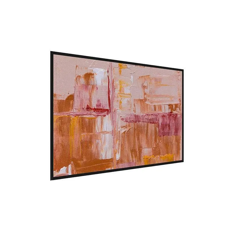 Joyful Abstract Canvas Painting - Black Frame media 3
