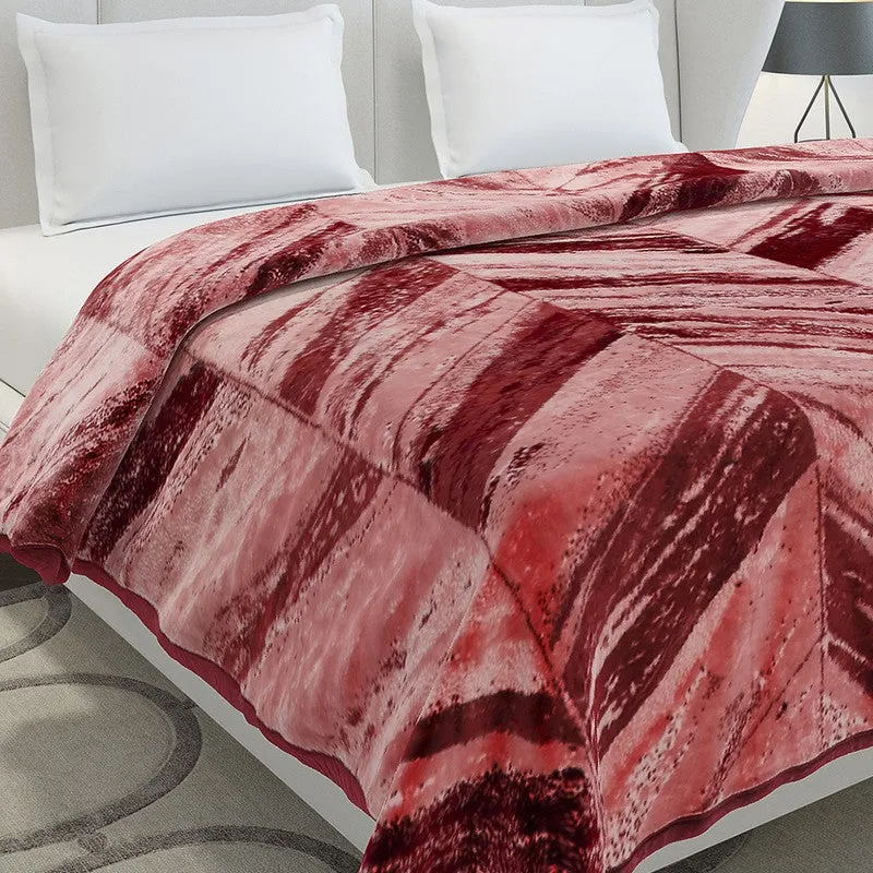 Monte Carlo Verticle Cascade Blanket (Maroon) - 606 GSM media 4