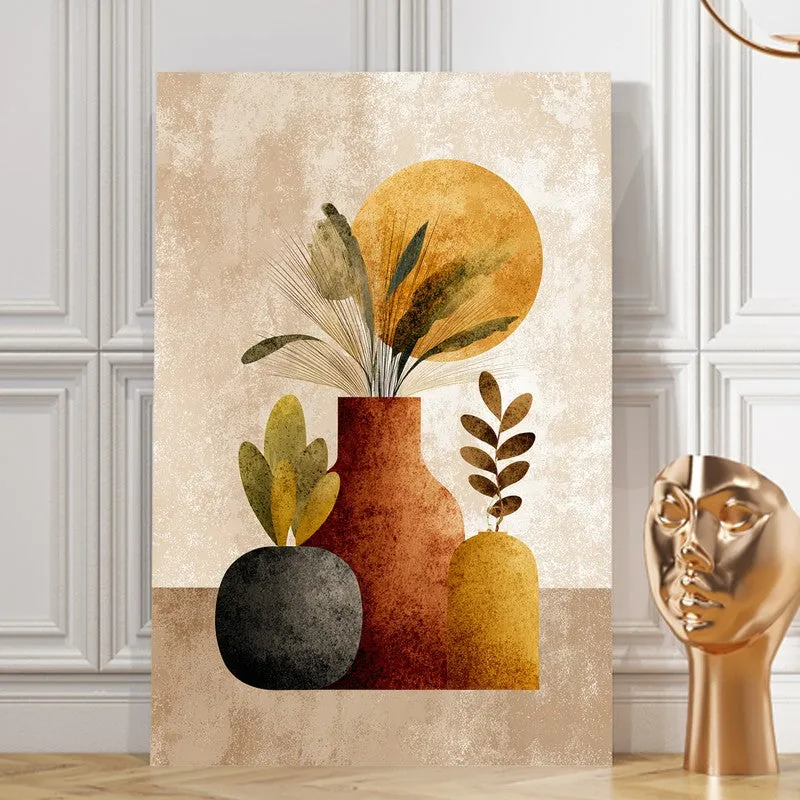 Abstract Vase & Foliage Canvas Wall Art media 8