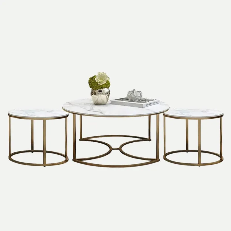 Nyxette Accent Table with Marble Top - Set Of Three media 6
