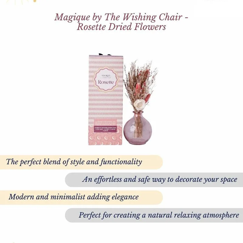 Magique by The Wishing Chair Rosette Dried Flowers with Vase - 7