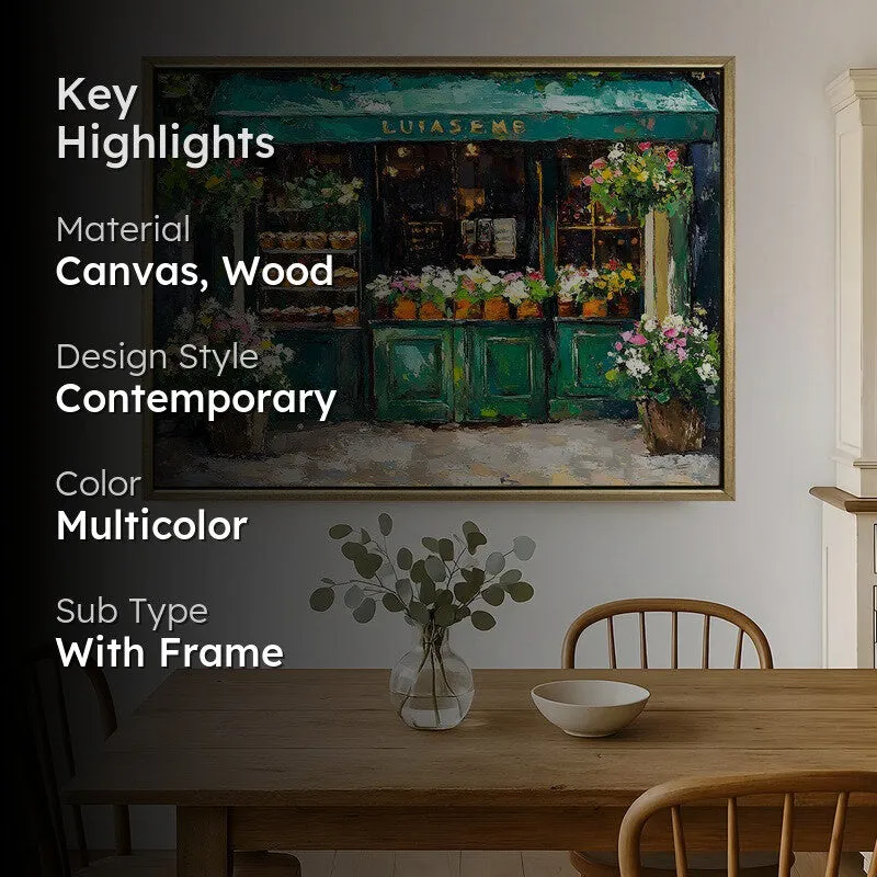 Bloomery Canvas Wall Painting With Frame media 2
