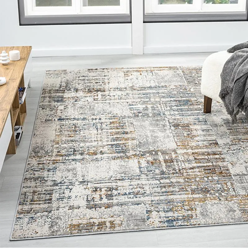 Ioda Abstract Carpet - Grey & Yellow media 3
