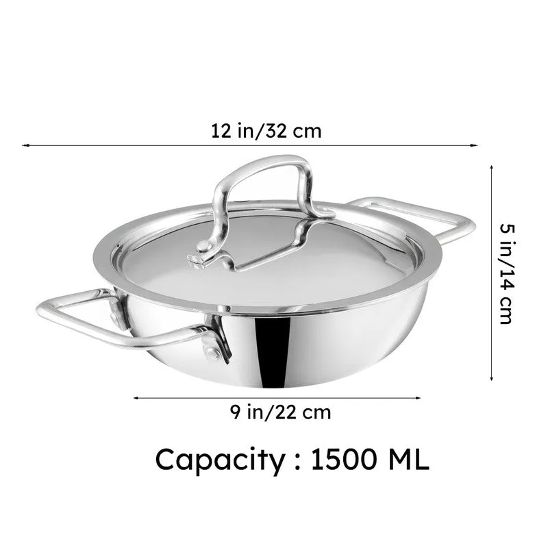 Kraft Cook Craze Kadhai With Lid - 1500 mL media 11