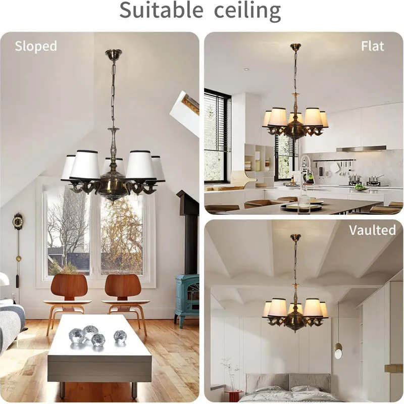 Celina Conical Golden Antique Ceiling Lamp media 5