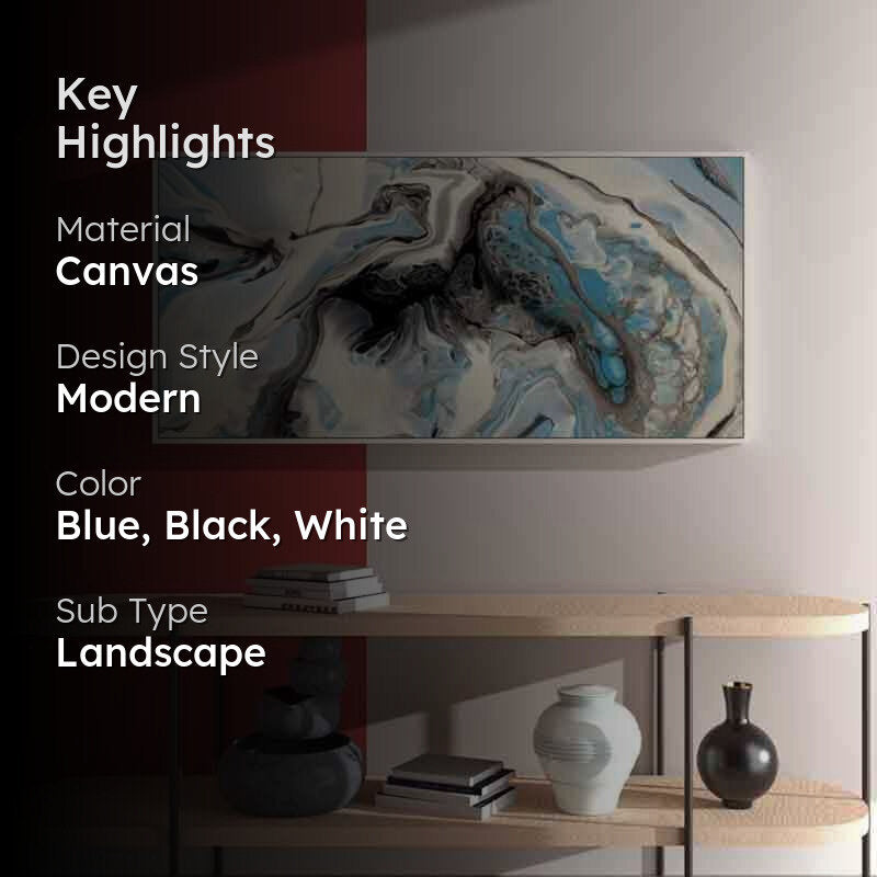 Gurgling Sea Canvas Wall Art media 2