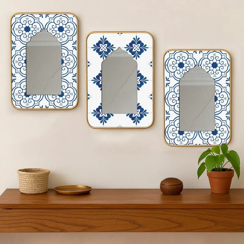 AzureArch Acrylic Wall Mirror - Set Of Three media 5