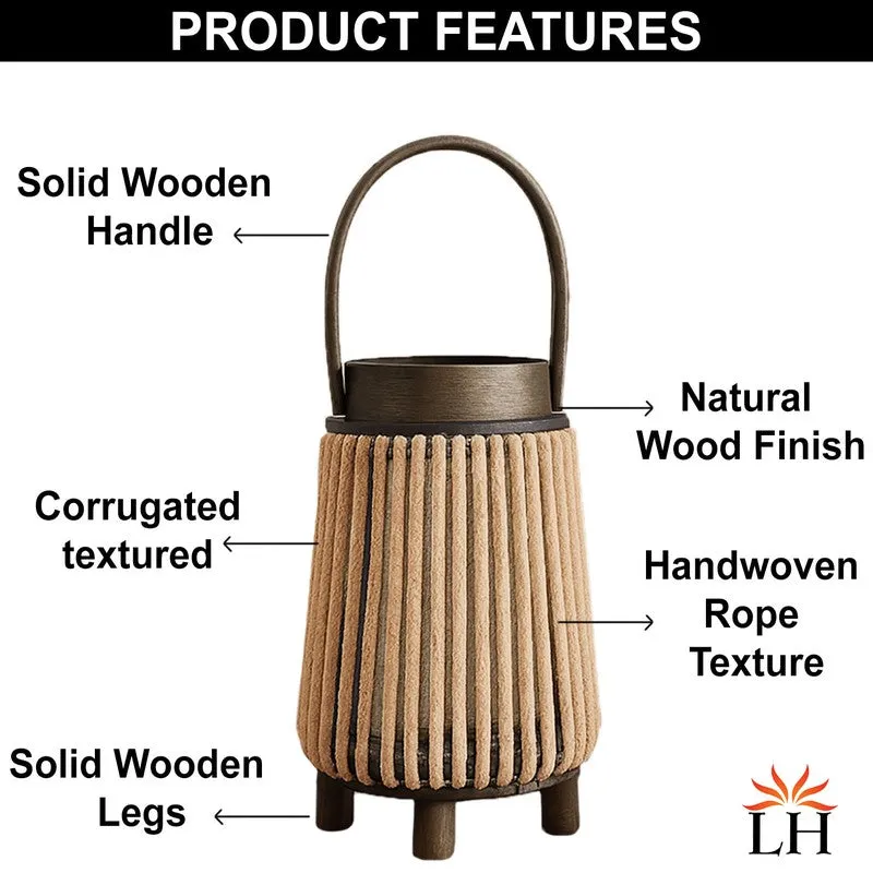 LumaWeave Bamboo Tea Light Candle Holder media 6