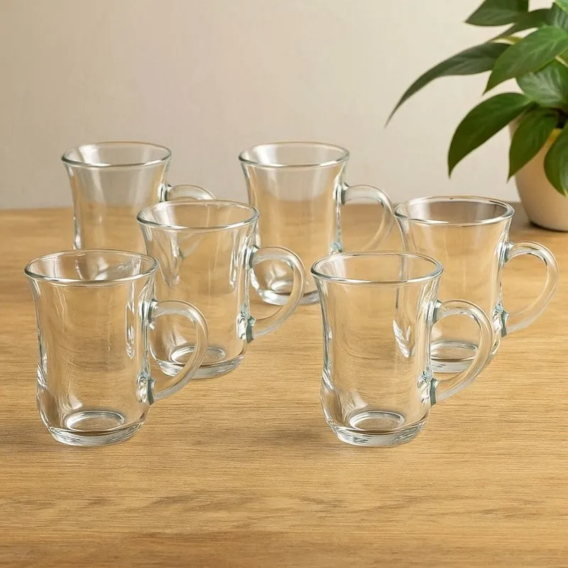 Pasabahce Glass Tea Cup (140 mL Each) - Set of Six media 3