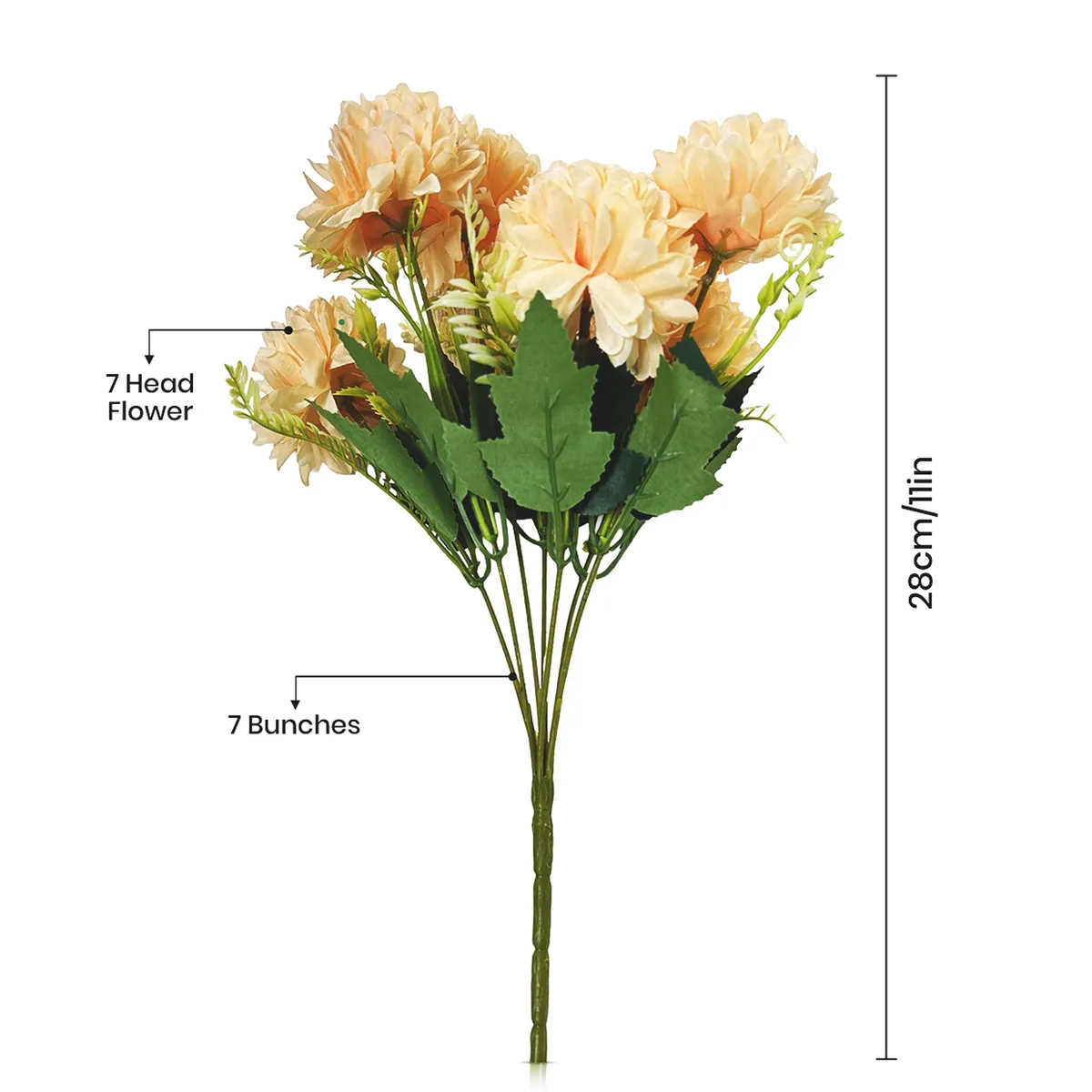 Velour Bloom Artificial Flower - Set of Two media 4