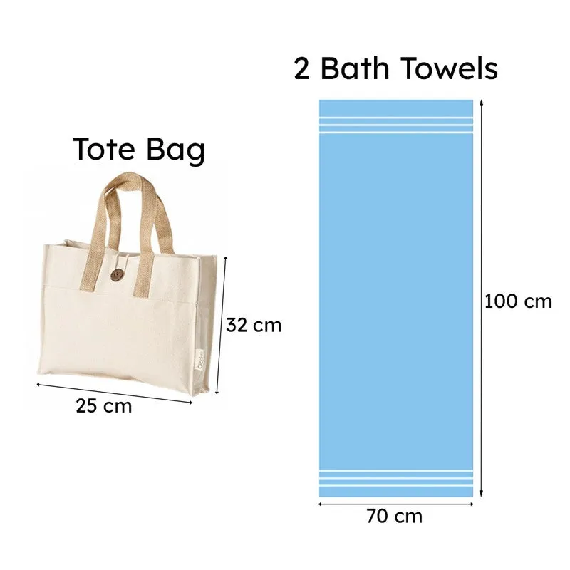 Nida Towel Set & Tote Bag - Three Piece Set media 10