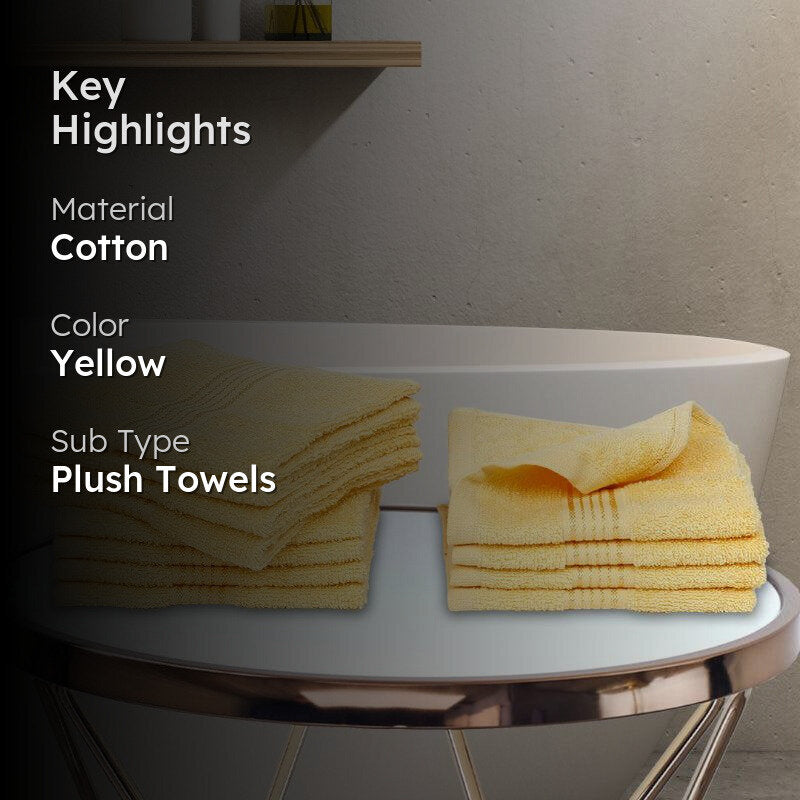Bodil Face Towel (Yellow) - Set Of Twelve media 2