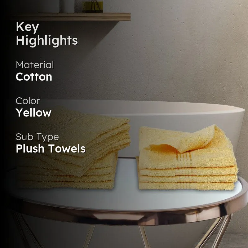 Bodil Face Towel (Yellow) - Set Of Twelve media 2