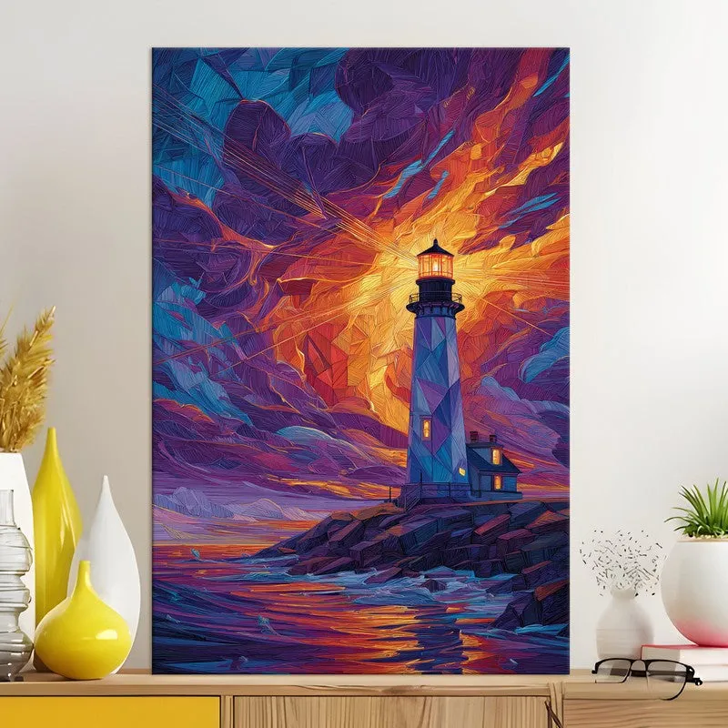 Coastal Calm Lighthouse Canvas Wall Art media 5