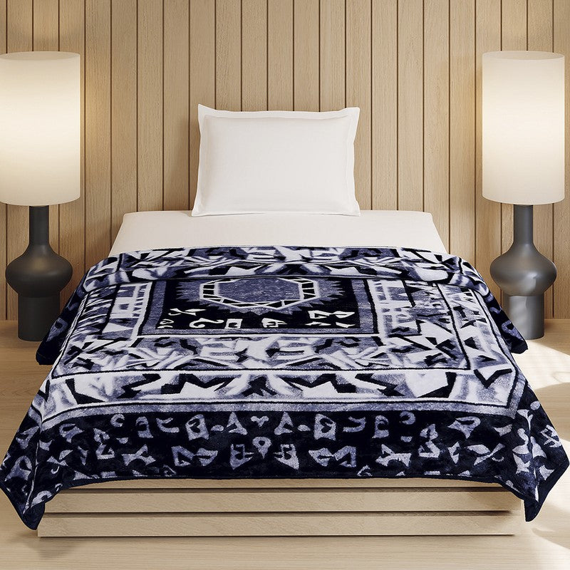 Monte Carlo Midnight Mosaic Blanket - 540 GSM